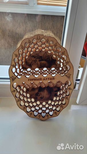 Поднос деревянный под хлеб, фрукты, конфеты