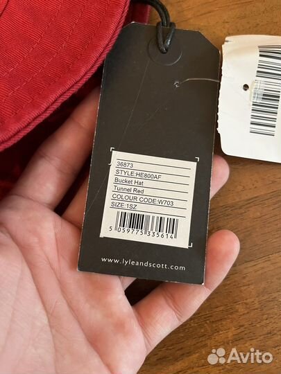 Панама Lyle & Scott красная