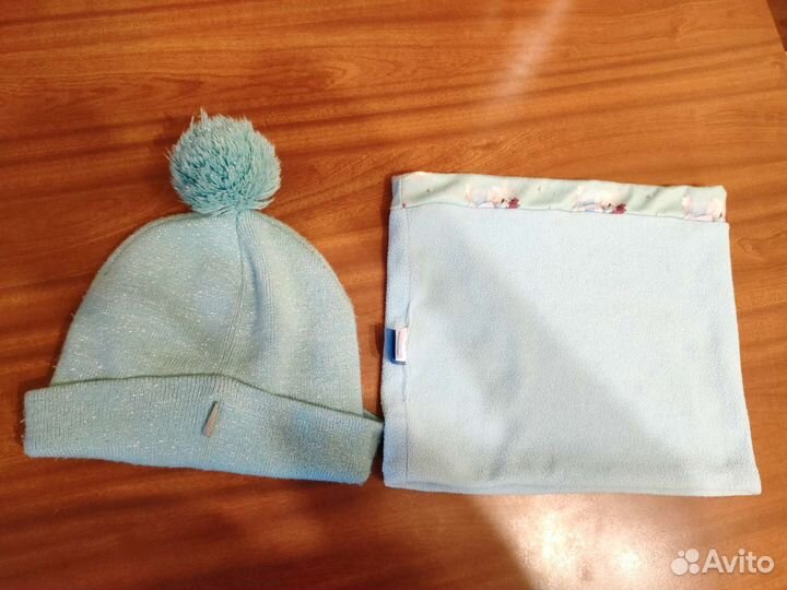 Шапка и шарф-хомут Холодное сердце