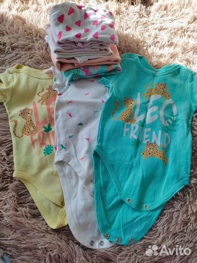 Детские вещи на девочку пакетом 70-84