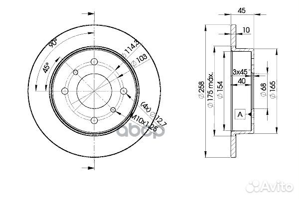Диск тормозной 78bd9901 Icer