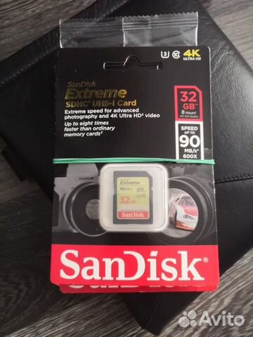 Карта памяти sdhc sandisk