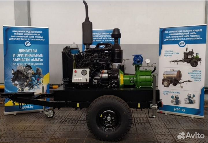 Дизельная насосная станция 144 куба/час, на шасси