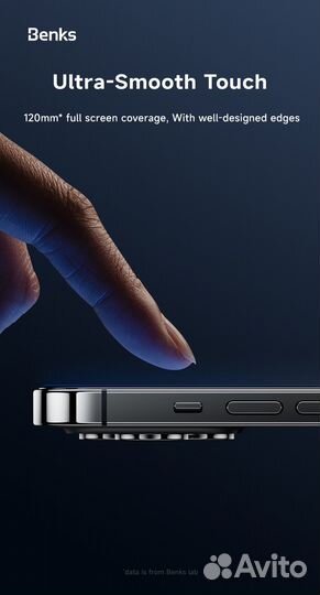 Benks Стекло iPhone 13,13 Pro,14 Сапфировое