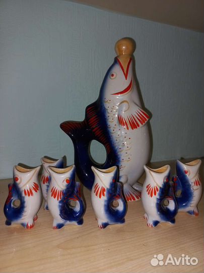 Набор рюмок рыбки