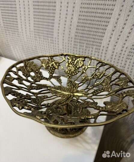 Бронзовая ваза для фруктов/конфет