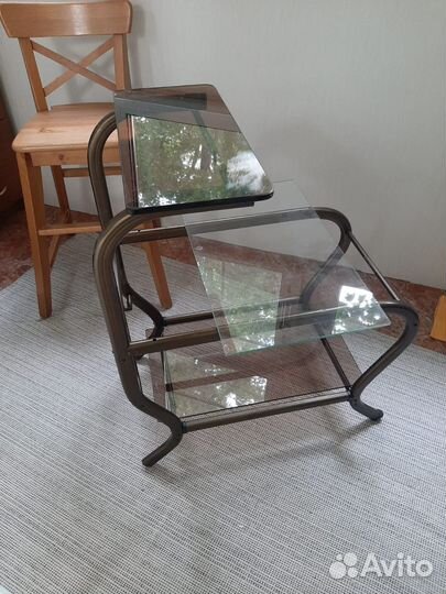 Журнальный кофейный приставной ретро столик