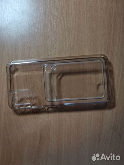 Прозрачный чехол с кармашком для карты