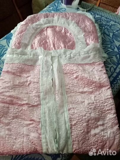 Конверт на выписку для девочки осень