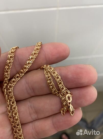 Цепь золотая мужская 585