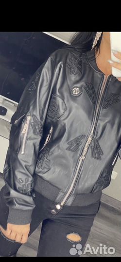 Кожаная куртка philipp plein