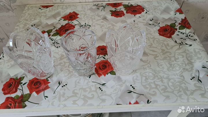 Хрустальная конфетница цена указана за шт