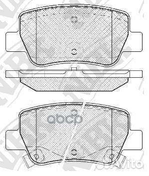 Колодки тормозные дисковые задние NiBK PN1838 Я