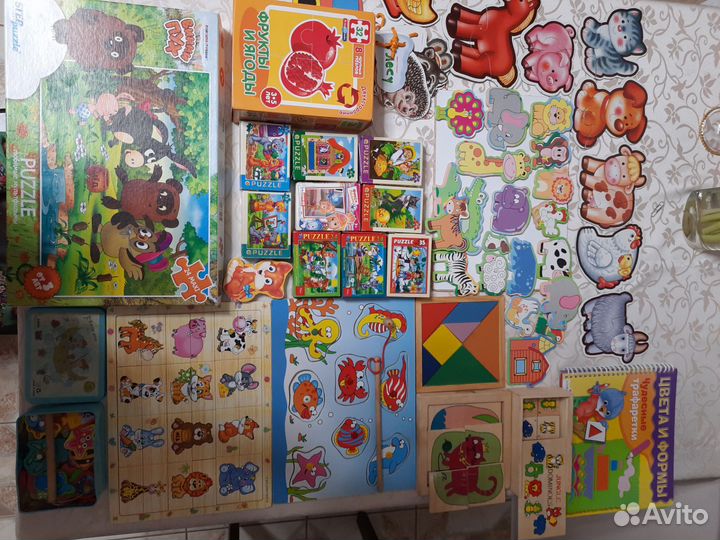Настольные развивающие игры для малышей пакетом