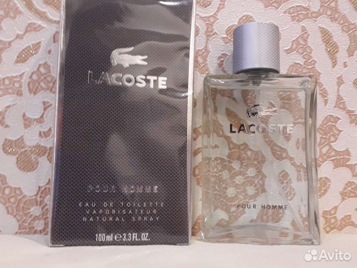 Lacoste pour homme 100ml туалетная вода мужская