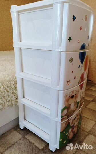 Комод пластиковый+сиденье для унитаза в подарок
