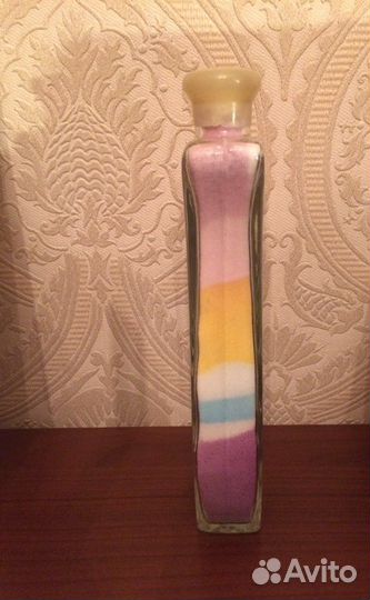 Бутылка с цветным песком