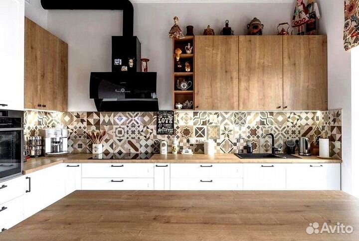 Угловая кухня с островом.Кухонный гарнитур на зака