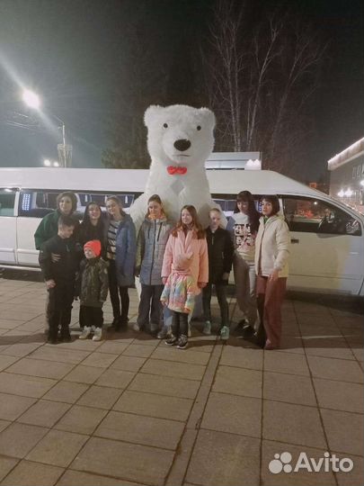 Белый мишка поздравление 3 метра