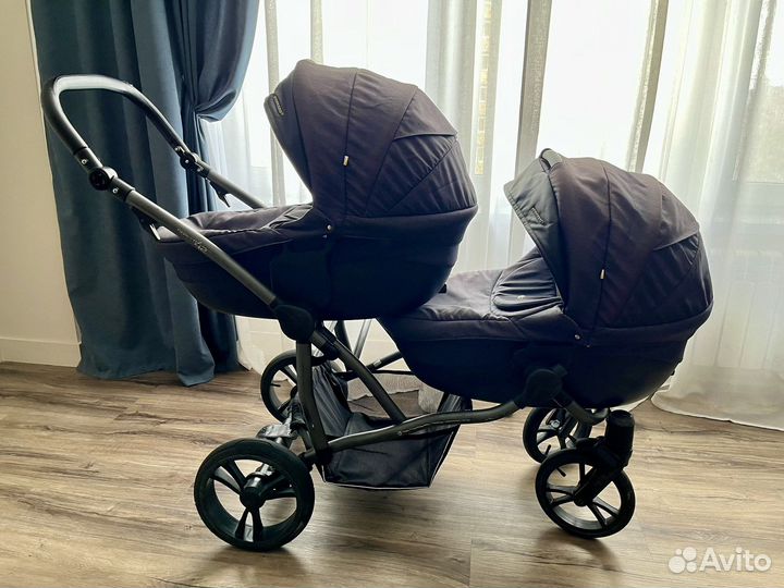 Коляска bebetto 42 comfort 3в1 для двойни
