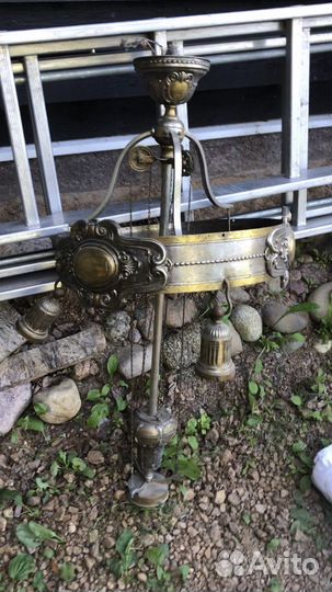 Люстра старинная бронза