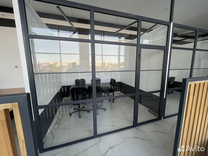 Стеклянные перегородки. Межкомнатные. Раздвижные