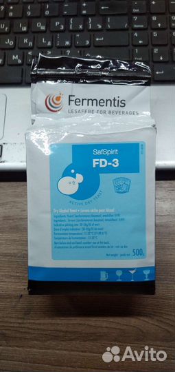 Дрожжи FD-3 для фруктовых браг. Кальвадос, бренди