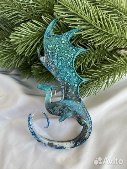 Набор елочных игрушек Драконы из 2 штук
