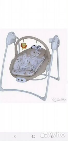 Детские электрокачели+шезлонг2в1