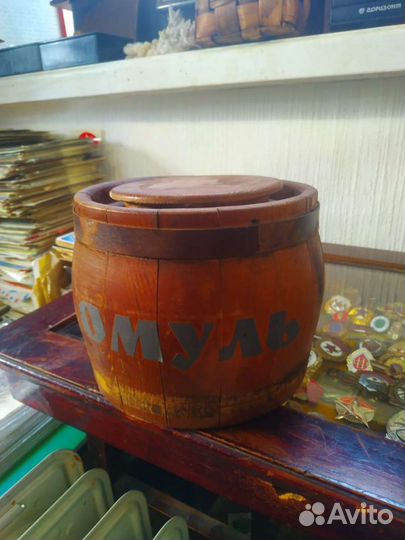 Боченок деревянный из под омуля