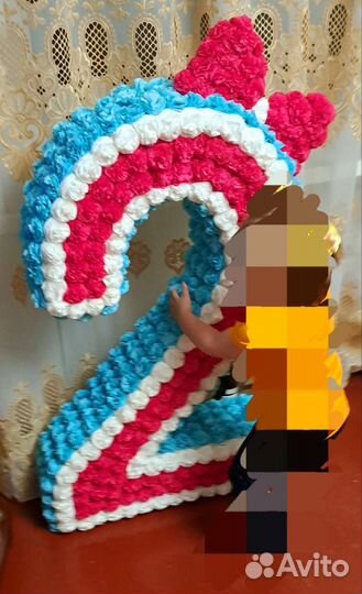 Объемная цифра 2