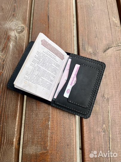 Обложка на паспорт натуральная кожа