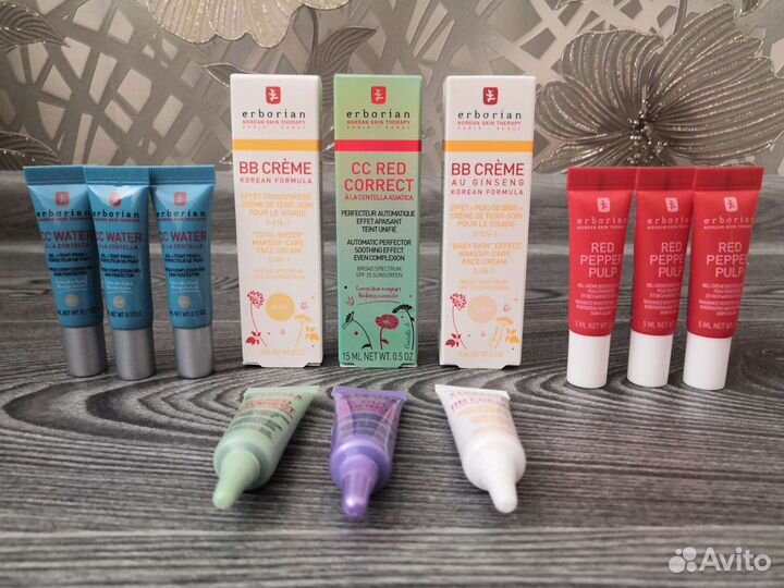 Erborian. BB cream,маска, миниатюрки, саше
