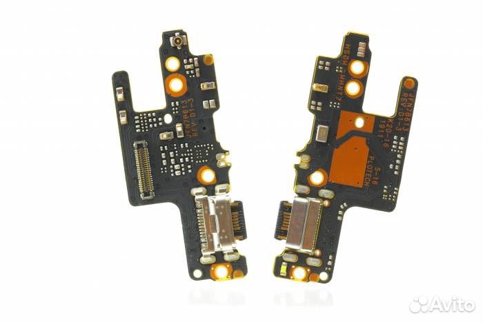 Шлейф Xiaomi Redmi Note 7/Pro/7S (плата) + разъем