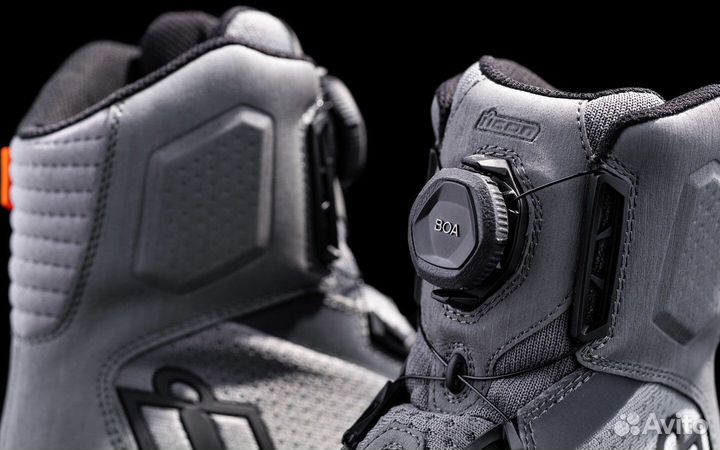 Icon Overlord Vented CE мотоботы серые