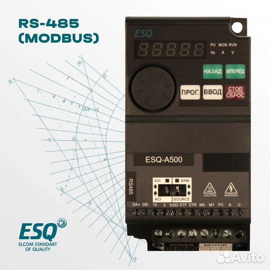 Частотный преобразователь ESQ-A500 2.2 кВт 380В