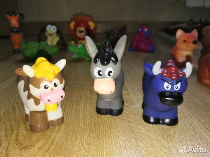 Резиновые игрушки животные