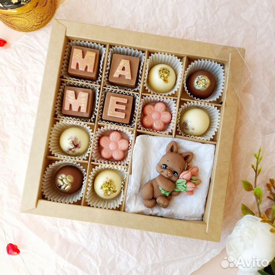 Подарок из бельгийского шоколада на день матери