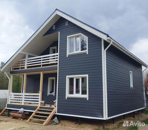 Каркасный дом под ключ 9х10