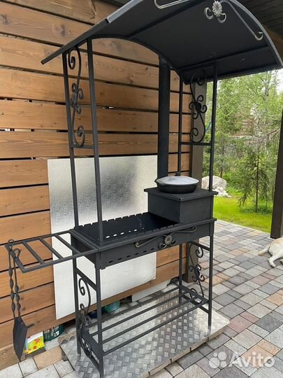 Мангал с навесом/ с крышей, печь под казан
