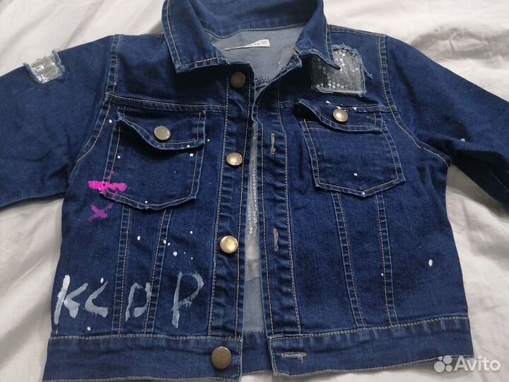 Куртка для девочки джинсовая