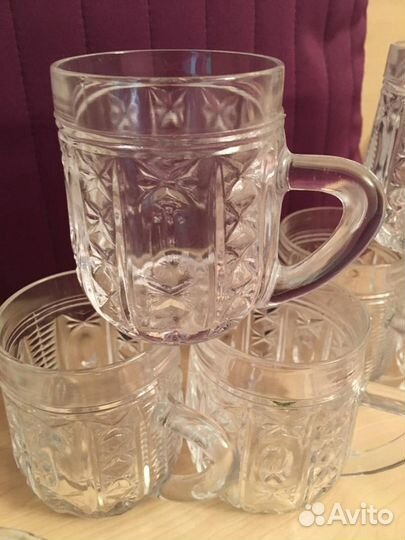 Кружки хрустальные