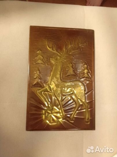 Панно чеканка Серебряное копытце