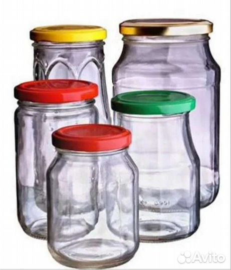 Стеклянная банка 0.3; 0,5; 0,7; 1,0 л
