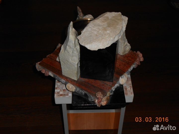 Биолампа ручной работы(большая пепельница)