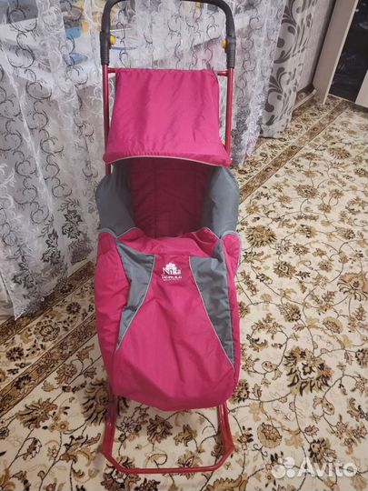 Детские санки коляска