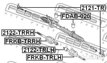 Пыльник рулевой рейки правый