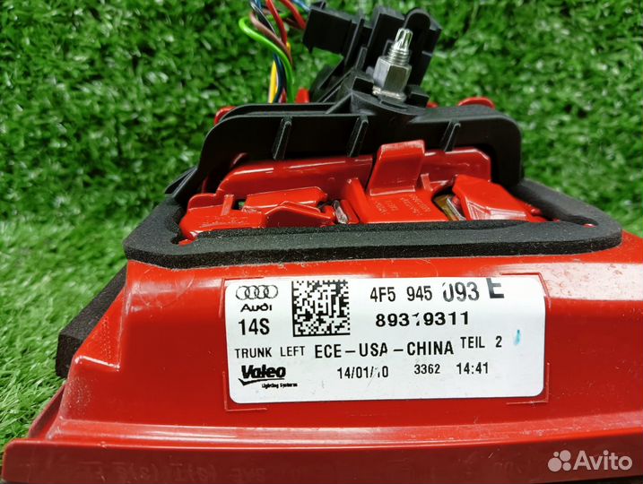 Фонарь задний левый в крышку Рестайлинг Audi A6 C6