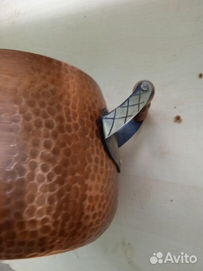 Антикварная медная кастрюля - 3,5л - редкая