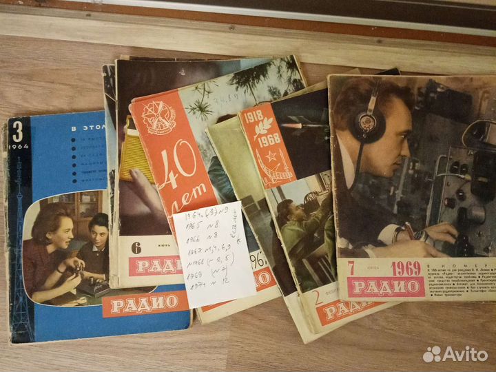 Журналы радио 1985,1986,1987 все 12 номеров
